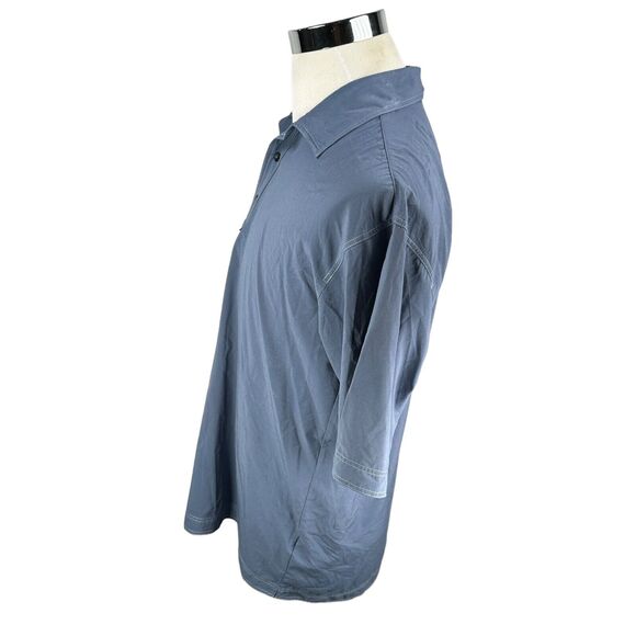 Nike Tiger Woods Polo Shirt Mens Medium Blue Stretch Golf DRI-FIT Short Sleeve - Picture 3 of 9